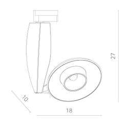 Светильник на шине ARTE Lamp A4235PL-1BK
