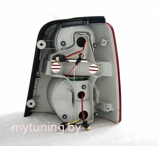 Задние фонари red white led для VW Touran