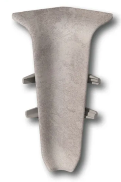 Угол внутренний для плинтуса 70мм "Деконика", 549 Лофт светло-бежевый