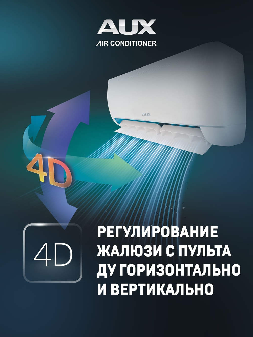 Настенная сплит-система AUX ASW-H18A4/JD-R2DI (v1) + AS-H18A4/JD-R2DI (v1), белый