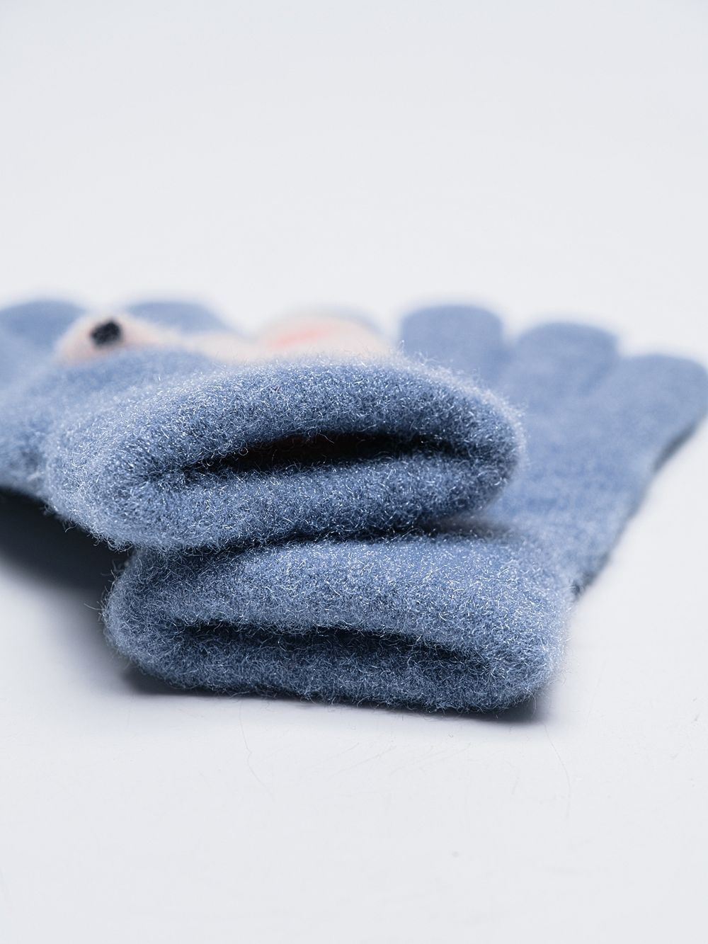 Перчатки детские (Серо-синий)