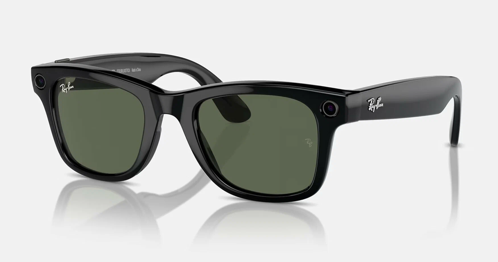 Очки умные Meta Ray-Ban Wayfarer RW4006 F Shiny Black L G15 Green