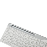 Клавиатура A4Tech Fstyler FBK25, USB, беспроводная, BT/Radio, slim Multimedia, белый-серый