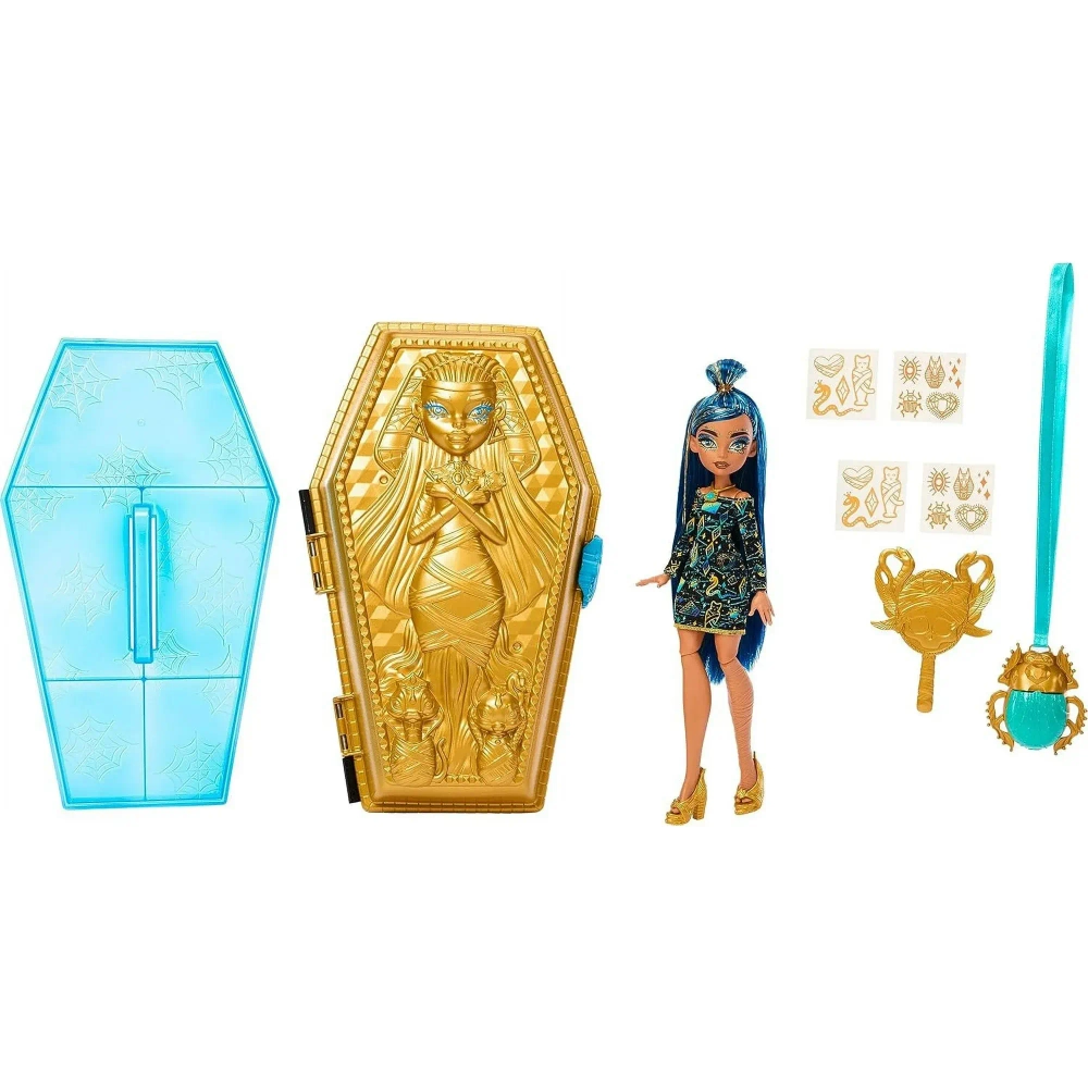 Кукла Monster High Cleo De Nile игровой набор Golden Glam Case