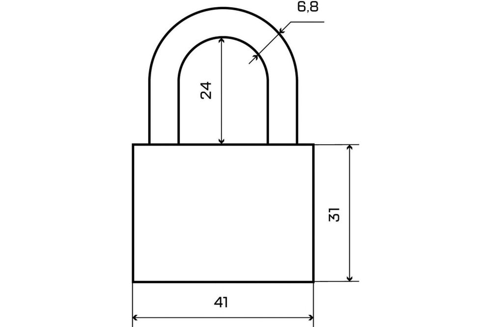 Замок навесной HD 501 (Стандарт)