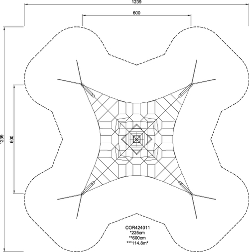 Большая восьмиугольная сеть