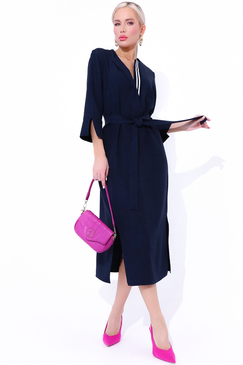 Платье "Дивайс" (черника) Elza (Акция)