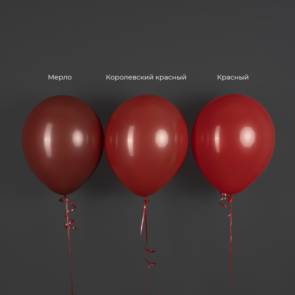 Шар 36" Красный, Пастель / Red 015 Sp