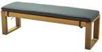 Скамья деревянная с подушкой Tagliamento Booka, натуральный, темно-серый