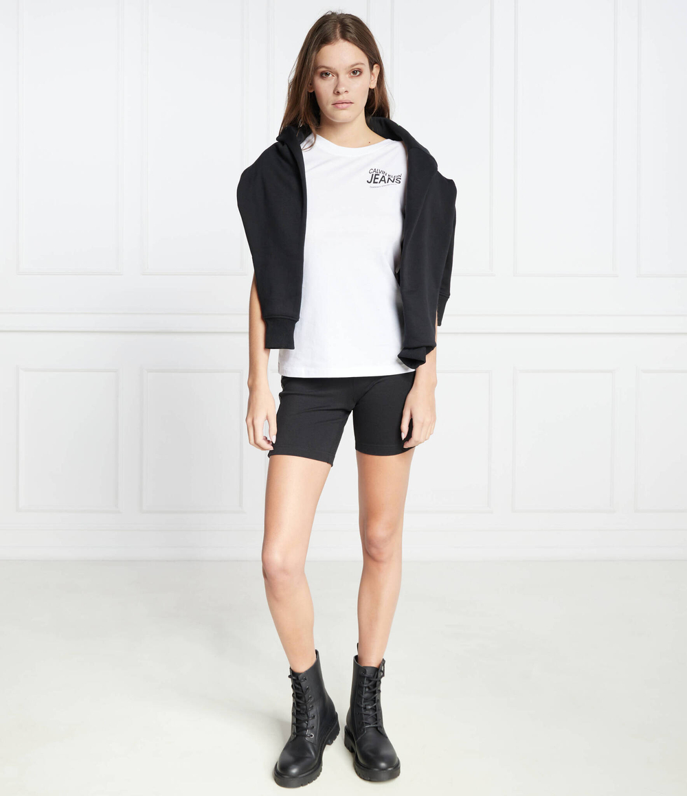 Футболка MOTION LOGO CALVIN KLEIN JEANS - белый(J20J222236)