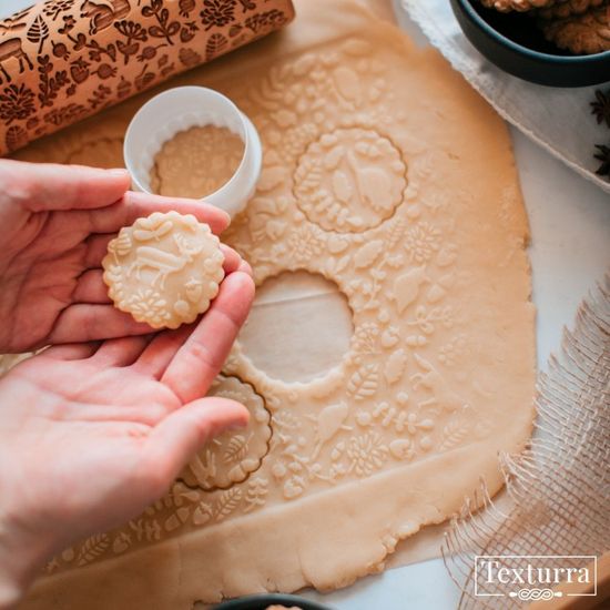 Скалка с узором Лесные зверушки