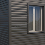 Сайдинг металлический Корабельная доска VIKING MP 0,45мм RALL 7024-Графитовый серый