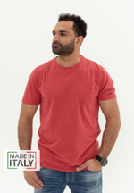 Футболка Bowery NYC "Malibu" с карманом Vintage Red
