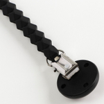 6977550 Держатель для пустышки "Ромбики", п/силиконовый, цвет черный