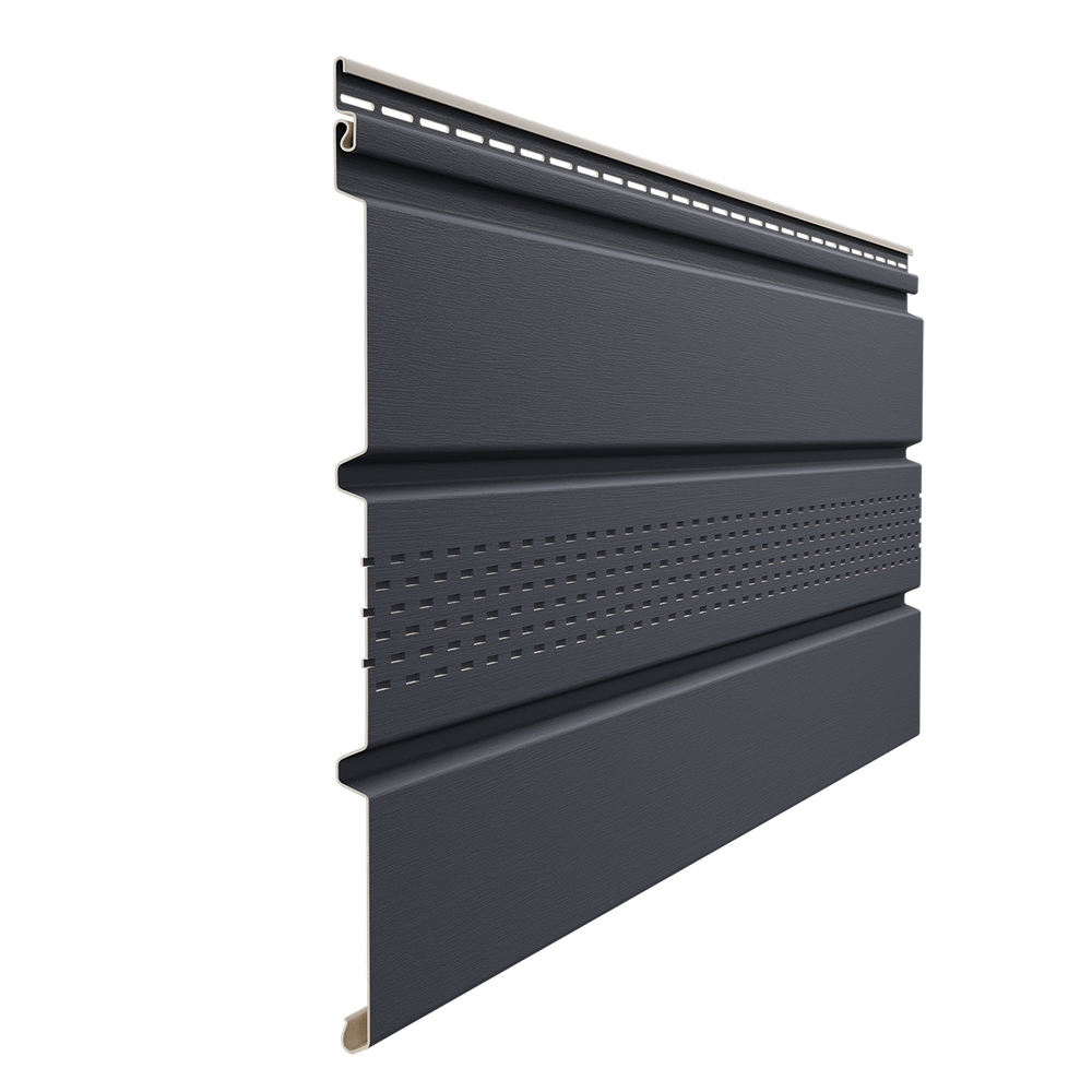 Döcke PREMIUM Софит с центральной перфорацией (Графит)