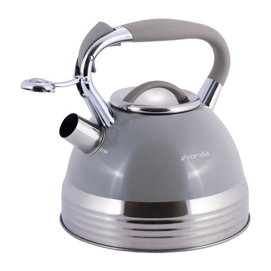 Чайник 2,7 л. из нержавеющей стали со свистком Kamille KM-0696