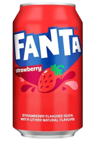 Газированный напиток Fanta со вкусом клубника