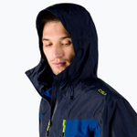 Куртка CMP Man Jacket Fix Hood , артикул 32Z5007, цвет Black Blue (N950)