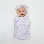 SwaddleDesigns Набор пеленок SwaddleDuo - Lavender Mod Circles + Lush Botanical Lavender