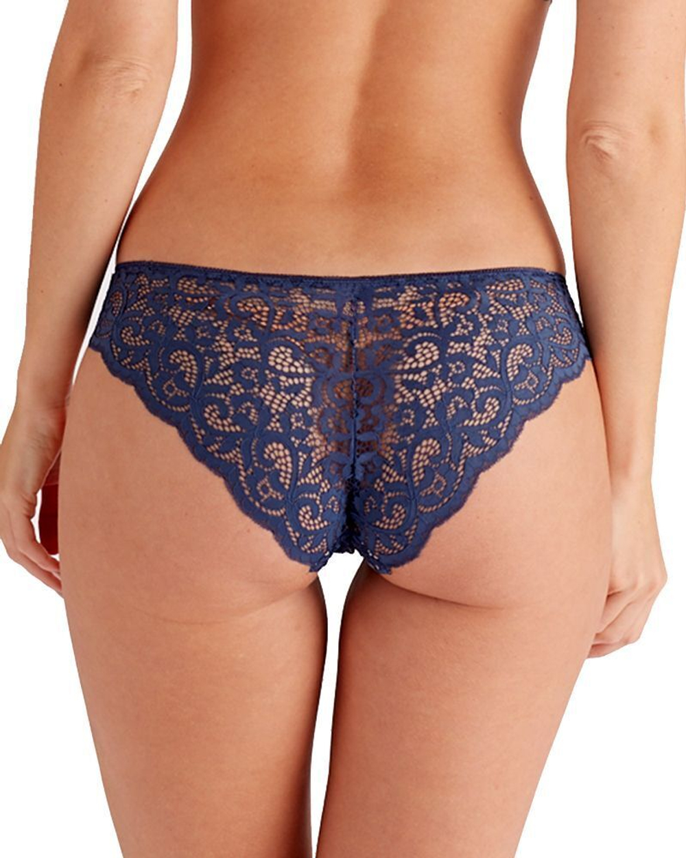 Кружевные трусики-бразилиана Amy (Размер: L) (Цвет: кремовый)