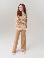 Кардиган для девочки в школу AT1010 сахара