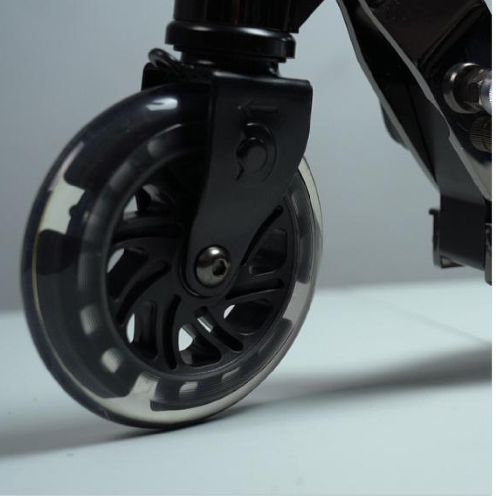 Самокат Micro Sprite LED Неохром черный