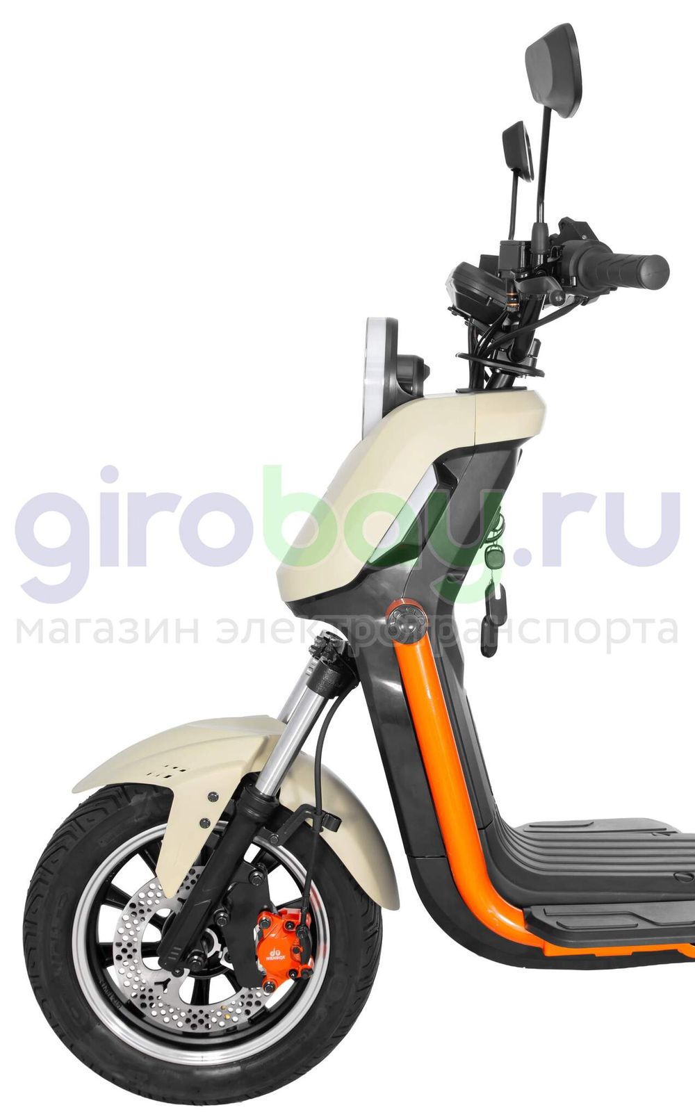 Электроскутер WENBOX U2 1500W (60V/45Ah) - Бежевый фото №11