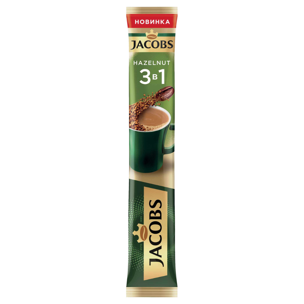 Кофе растворимый Jacobs Hazelnut 3в1 15 гр