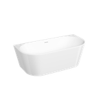 Акриловая ванна Sancos Labo 1700x800x580 мм, пристенная, с каркасом, со сливом-переливом, донным клапаном"сlick-сlack", цвет белый, арт. FB22