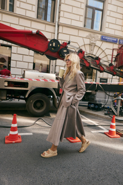 Кожаный жакет Yves