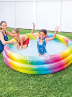 Бассейн детский надувной Радуга 168х38 Intex 58449NP