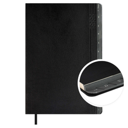 Еженедельник датированный 2026 ESCALADA, А5, 80 л., арт. 70334/ 15 БУЙВОЛ ЧЁРНЫЙ (кожзам: 149x211 мм, мягкий переплёт, материал обложки: искусственная кожа "Буйвол"; декор: блинтовое тиснение; способ крепления блока: ниткошвейный; вн. блок: 80 л., кр
