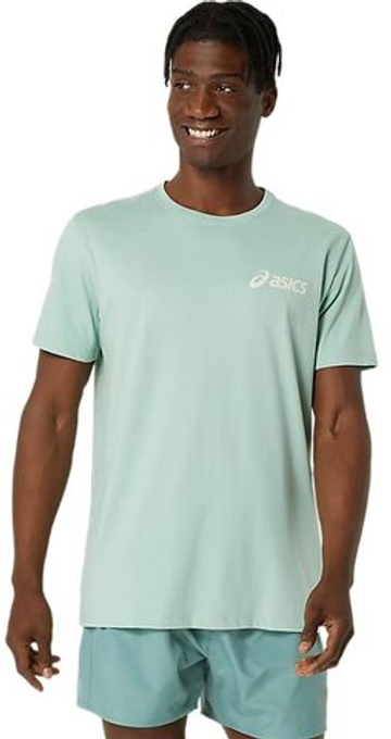 Мужская теннисная футболка Asics Chest Logo Short Sleeve T-Shirt - Мятный