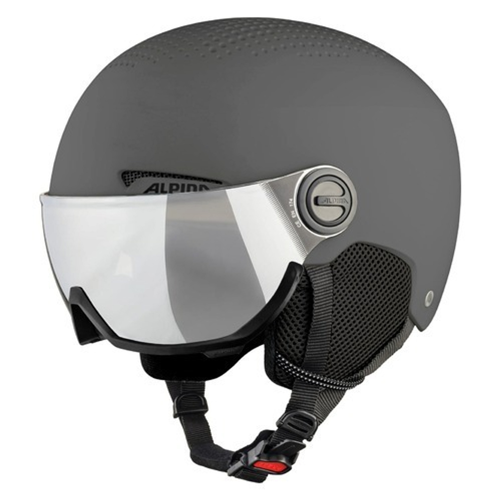 Зимний Шлем Alpina 2022-23 Arber Visor Q Lite Grey Matt (см:54-58)