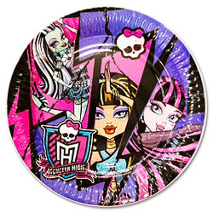 Тарелка-Monster-High-17см-8шт