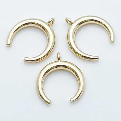 Подвеска Лунница, цвет золото, размер 15*17 мм, цена за 1 шт