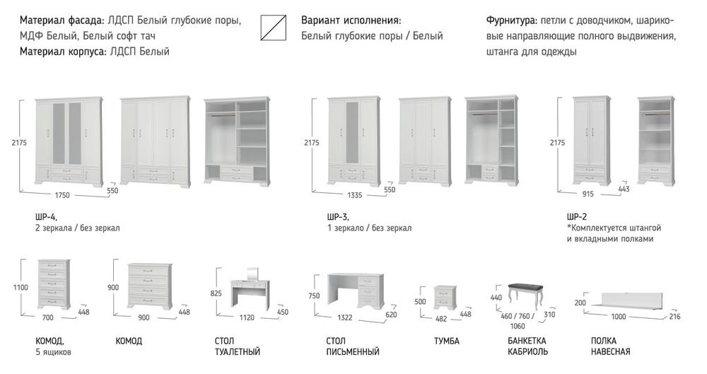 Шкаф для одежды Грация ШР-3