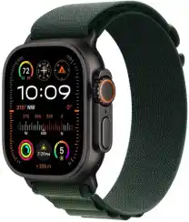 Apple Watch Ultra 2 (2024) GPS + Cellular, 49 мм, корпус из титана, ремешок Alpine (S) цвета Dark Green (темно-зеленый) MX4Q3