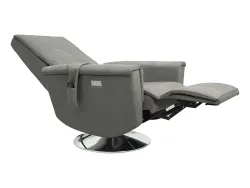 Массажное кресло реклайнер с подъемом FUJIMO ORLANDO F3004 VEF Mouse,  Ivory, Smokie