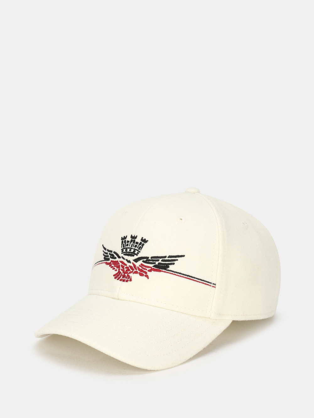 Кепка AERONAUTICA 1145 белый лого малиновым