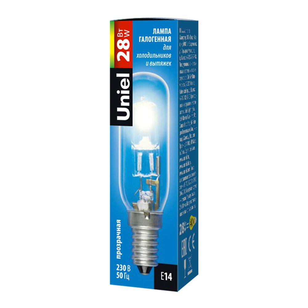 HCL-28-CL-E14-F25 special Лампа галогенная для холодильников и вытяжки. Прозрачная. Картон. ТМ Uniel.