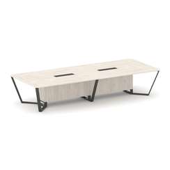 Steel Meet Стол переговорный прямоугольный KD-PR.B.SP-14 Денвер Светлый/Металл Антрацит 4000*1600*75