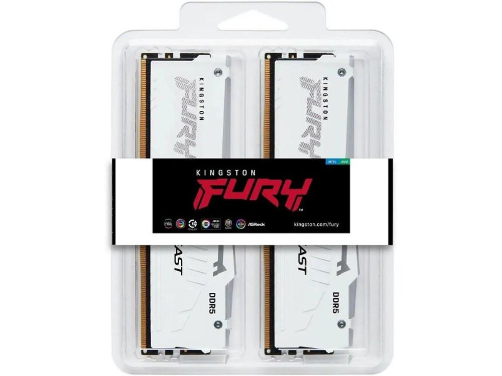 Оперативная память Kingston Fury Beast KF552C40BWAK2-32, DDR5 2х 32ГБ 5200 МГц, DIMM, RTL