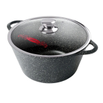 Кастрюля алюминий, антиприг, 4 л, с крыш, Горница, Гранит, к2633аг