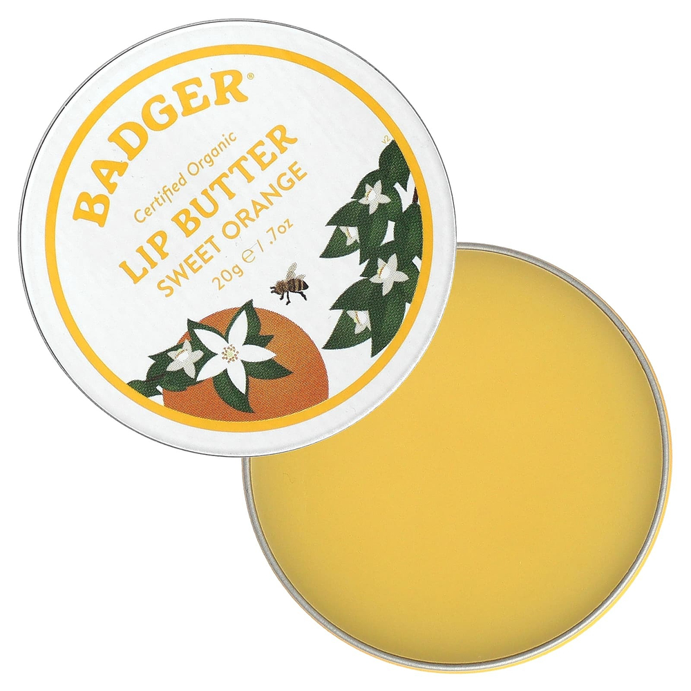 Badger, Масло для губ, сладкий апельсин, 20 г (0,7 унции)