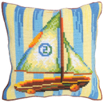 Набор для вышивания подушки  бренда Collection D'Art - отличный выбор как для юных мастериц, так и д