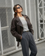 Кожаная куртка ARVELL (bordo)