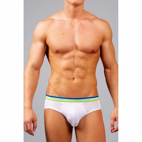 Мужские трусы брифы белые Calvin Klein