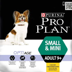 Pro Plan Adult 9+ Small&Mini Chicken 700 г - сухой корм для собак старше 9 лет мелких и карликовых пород (курица/рис)