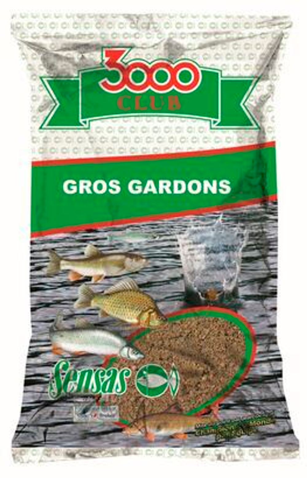 Прикормка Sensas 3000 Club GROS GARDONS 1кг